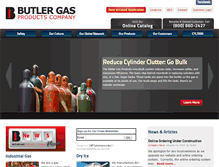 Tablet Screenshot of butlergas.com